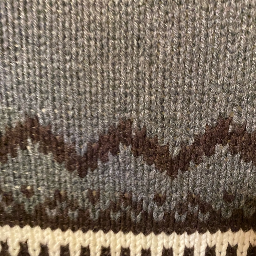 Michael Kors Grey Print Classic Sweater, Cardigan - Picture 7 of 7